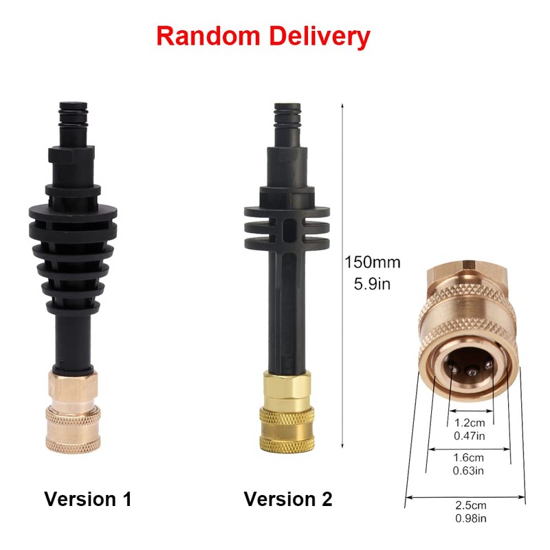 5.9 inch Short Lance Extension Rod Adapter for Worx WG629E