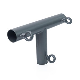 Aoneky 3 Way/4 Way/ 3 Way T Shaped Corner Canopy Fitting - Fits 3/4" EMT - Cage Frame Corner Kit for Golf Basebal Batting Cage (2pcs 3 Way T Shaped)