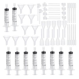 50Pcs Perfume Refill Pump Tools, 10Set Perfume Dispenser Transfer Kit Include Funnels, Dispenser Pumps, Syringes, Droppers and Squeeze Droppers for Liquid Small Atomizer Bottle