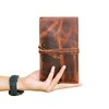 Jaald Genuine Leather Pencil Roll Brush Case Pen Holder Organizer