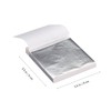 Gadpiparty 100Sheets Imitation Silver Foil Paper for Gilding Crafting and