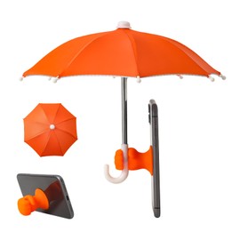 Phone Umbrella, Anti-glare Phone Sun Shade Suction Cup, Funny Foldable Cell Phone Umbrella Stand For Outdoor