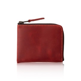 Kamedo Bag Manufacturing Wallet, Coin Purse, Men's, Genuine Leather, Coin Case, Compact (Leather Texture Changes with Age), Soft to the Touch, L-Shaped Zipper, Compact, Small, Leather, Card, Women’s Coin Purse