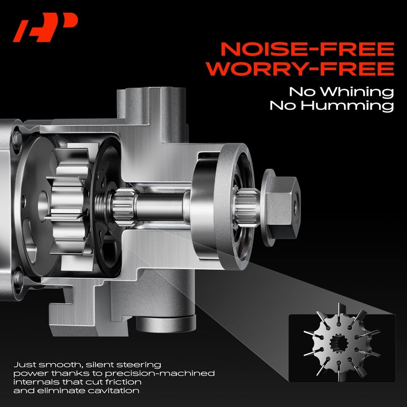 A-Premium Power Steering Pump, with Pulley, Compatible with Jeep Wrangler
