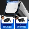 Vacuum Beard Trimmer for Men Rechargeable, IPX6 Waterproof Mustache Trimmer