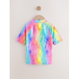 NEXT Sun Protection Top with Zip, Rainbow Animal