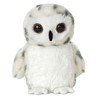 Aurora® Adorable Mini Flopsie™ Snowy Owl Stuffed Animal - Playful Ease - Timeless Companions - White 8 Inches