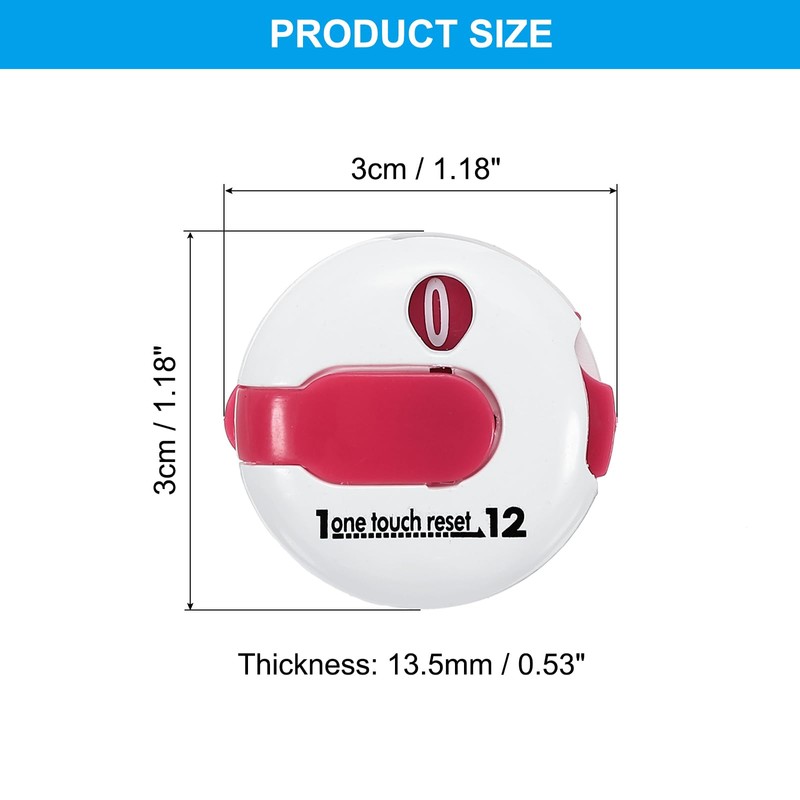 PATIKIL Golf Score Counter, Mini Golf Shot Stroke Attachment Counter