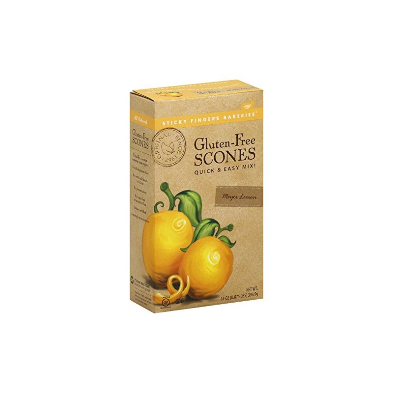 STICKY FINGERS Meyer Lemon Scone Mix, 14 OZ