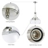 WUZUPS Chandelier Rustic Farmhouse Industrial Round Ceiling Pendant LED Light