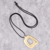 Jeniiahua Vintage Pendant Necklace Women Black Gold Gothic Boho Necklace