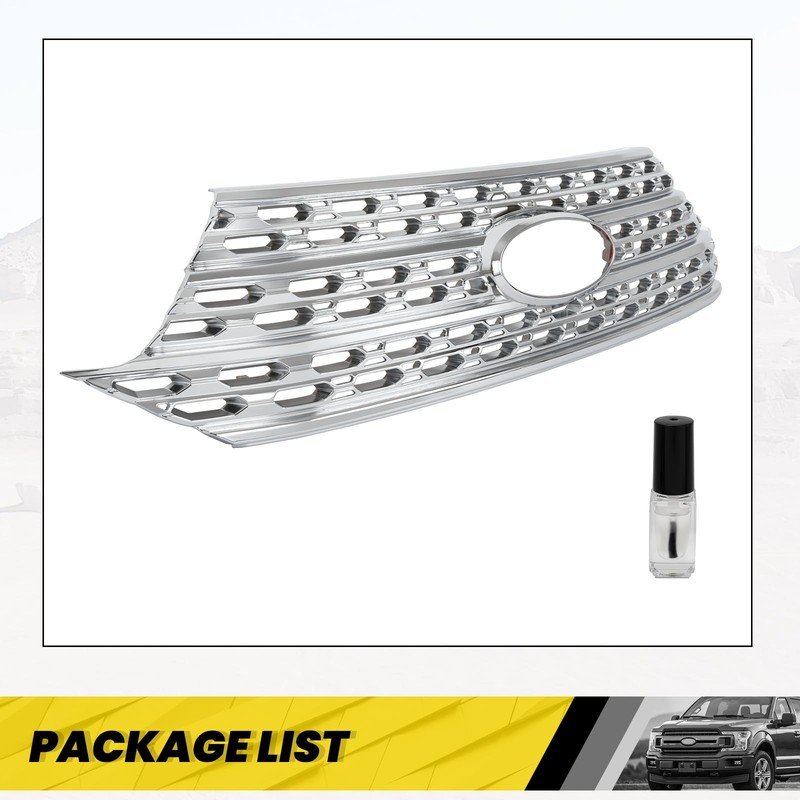 KUAFU Front Grill Overlay Compatible with 2020-2024 Ford Explorer Base