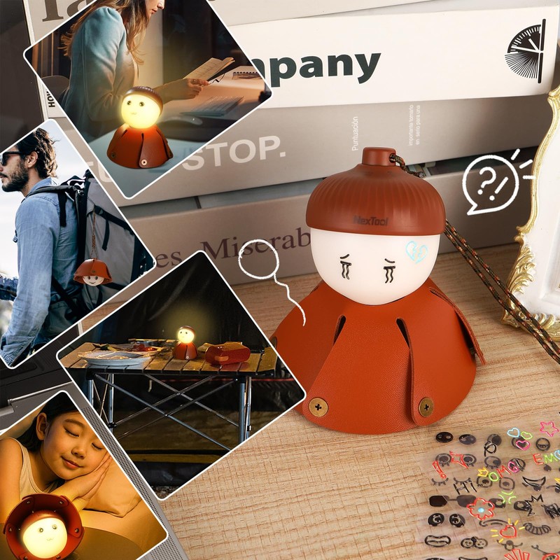 Mini Pinecone LED Camping Lights, Rechargeable LED Tent Lights, 1800K-5000K