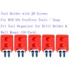Tool Holder with 20 Screws For M18/18v Cordless Tools -