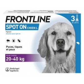 Frontline Spot-On Dog L (20-40 kg) 3 Pipettes