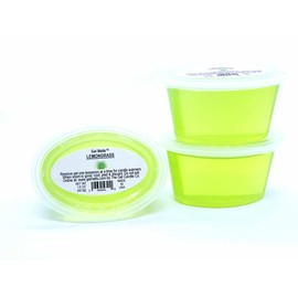 3 Pack of Lemongrass Aroma Gel Melts For Warmers And Burners By The Gel Candle Company PEEL, MELT AND ENJOY