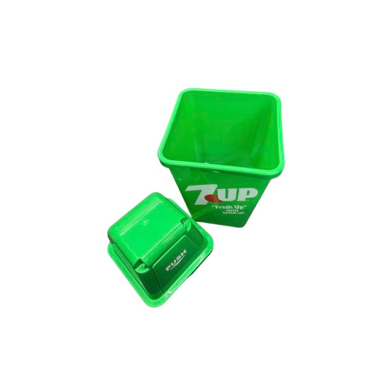 20L Storage Box / 7UP-GREEN Dust Bin Trash Can 7up