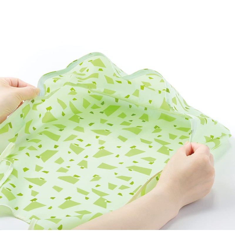 spill-proof meal apron peach free