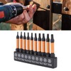 gernie Triangle Screwdriver Set, 10pc S2 Alloy Steel Triangular Drill