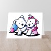 CafePress Westie Sweethearts Greeting Card (20-pack), Note Card with Blank