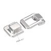sourcing map 2 Pcs 38mm Retro Silver Tone Decorative Clasp
