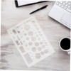 GRIRIW Geometric Stencil Set 6 Pcs Circle Square Templates Drafting