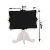 jojofuny 10pcs Mini Chalkboards with Removable Wood Stands Erasable Message