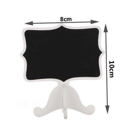 jojofuny 10pcs Mini Chalkboards with Removable Wood Stands Erasable Message Blackboards for Wedding Christmas Table Decor Crafts Party Place Cards Restaurant Signage