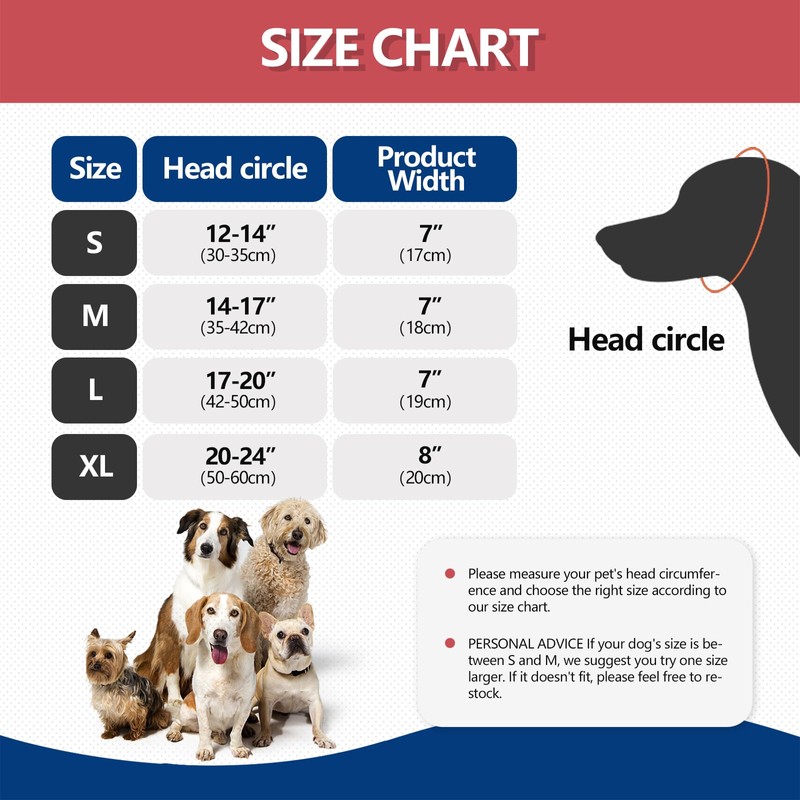 Quick-Dry Dog Ear Cover for Ear Protection & Hematoma,L,Red
