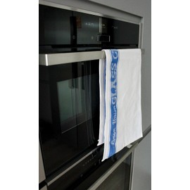 Lex's Linens Premium Blue Linen Union Glass Cloths – Pack of 4 | 100% Natural Cotton & Linen Blend | Lint-Free, Streak-Free Finish | Ideal for Polishing Glassware, Mirrors & Windows