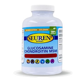 Seuren Nutrients | Glucosamin & Chondroitin plus MSM 240 Tabletten | Hochdosierte Kapseln | für gesunde Gelenke | Glutenfrei | Laktosefrei | Zuckerfrei |100% natürlich