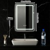 LED Bathroom Mirror, 16 x 24 Inch Anti-Fog Bathroom Mirror