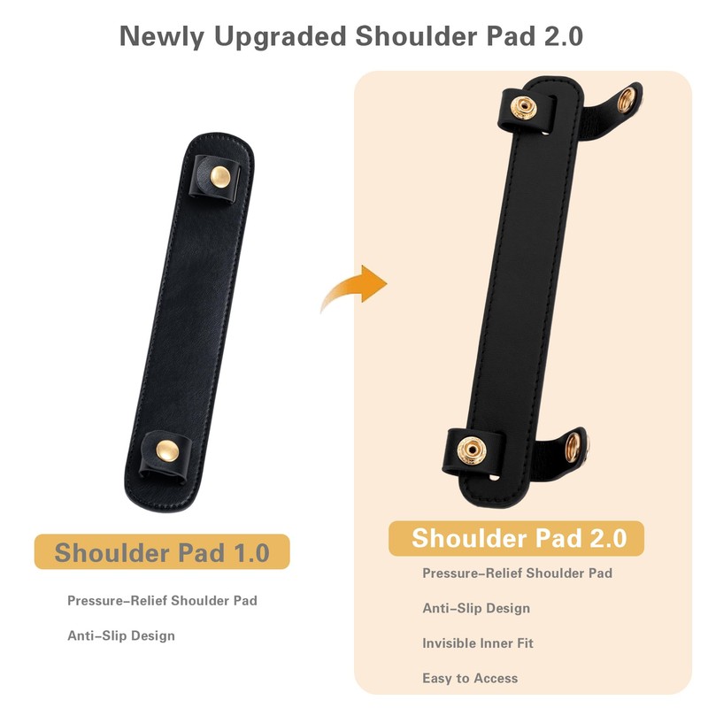 Shoulder Strap Pad Compatible with Tote Bags, Handbag Accessories, Upgraded