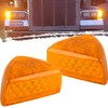 Jamarco 2Pcs for Peterbilt Amber Headlight LED Turn Signal Indicators