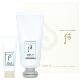 The Whoo Gongjinhyang Seol Cheongan Cleansing Foam Planning 180ml + 40ml Bright Foam Cleansing / 더후 공진향 설 청안 클렌징 폼 기획 180ml + 40ml 화사한 거품폼클렌징
