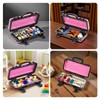 Geinxurn 11”Pink Tools Box, Portable Steel Heavy-duty Tool Case with