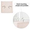 BOMEI PACK Beige Hanging Wardrobe Closet Organizer Shelves with 5