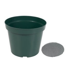 RooTrimmer 40 Pack 4 Inch Plastic Nursery Pots with Mesh Pad, Thick Sturdy Plastic Plant Pots with Drainage Holes Indoor/Ourdoor Flower Planter Pots, Green