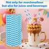 100 PCS Cotton Candy Sticks Blue, Anglecai 13.8 Inch Cotton