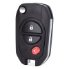 KEYECU Upgraded Flip Remote Key Fob for Toyota Tacoma Tundra
