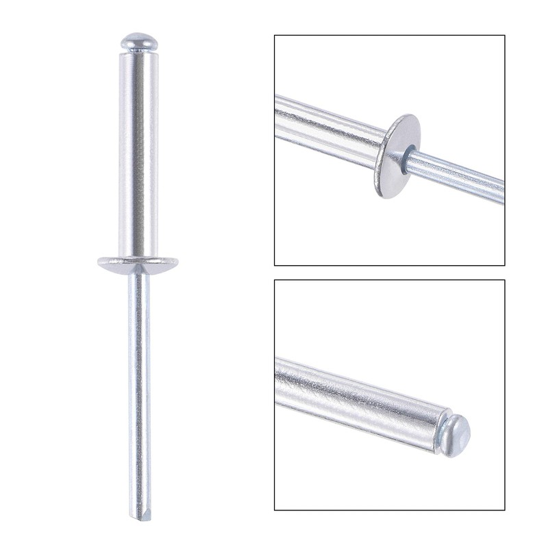 sourcing map Blind Rivets Aluminium Pull Rivets Core Decoration Rivets