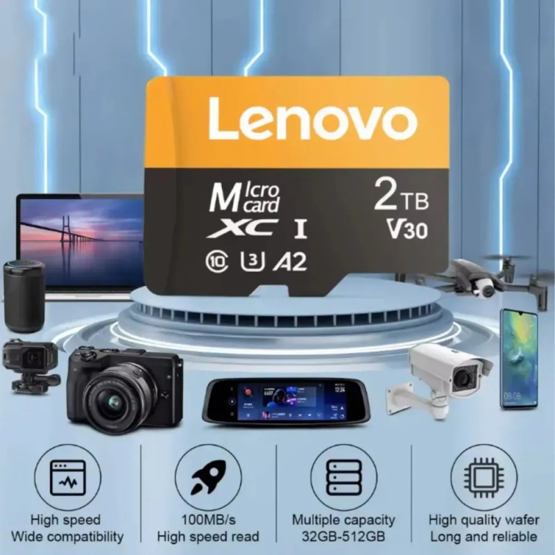 MicroSDXC Lenovo Pro Endurance de 2 TB con Adaptador y