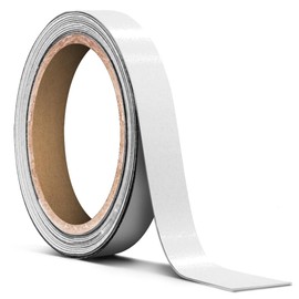VViViD White Gloss Metallic Air-Release Adhesive Vinyl Pinstripe Tape Roll (½ Inch x 20ft)