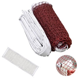 Badminton Net Portable Volleyball Net Tennis Net Adjustable Outdoor Training Net for Garden Beach Sports 6.1 x 0.76 m Red