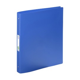 Viquel - Large Flexible Binder 24 x 32 cm Made of Recycled Essential Plastic - Label on The Back - Made in France - Blue
