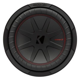 KICKER CompR 10"(25cm) Subwoofer, DVC, 4-ohm, RoHS Compliant (Renewed)