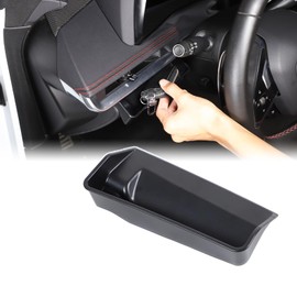 Car Center Console Storage Box Compatible with Corvette C8 Stingray 2020-2024 Drivers Side Coin Container Storage Dash Tray Organizer Key Card Holder Insert Expander Box Accessories (Black)