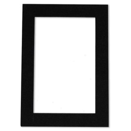 16x20 Black Mat | Bevel Cut for 12x18 Photos | Acid Free Black with Black Core Precut Matboard - for Pictures, Photos, Framing - 4-ply Thickness
