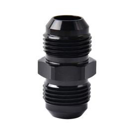 EVIL ENERGY 10AN Male to Male Flare Coupler Union Straight Fuel Hose Adapter Fitting Black