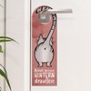 “Komm doch rein” or “Behalt deinen Hintern draußen” Door Hanger